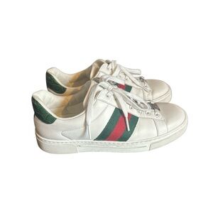 Gucci Ace Web Stripe Sneakers – Women’s US 5 (IT 35) – Luxe Classic